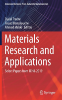 Materials Research and Applications