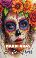 Mardi Gras Girls Coloring Book