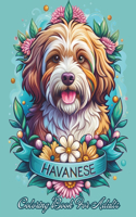 Havanese Coloring Book for Adults: Detailed Adult Coloring Pages for Relaxation Beautiful Illustrations for Stress Relief