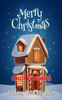 Merry Christmas Color By Number Coloring Book For Adult