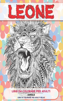 Libri da colorare per adulti - Libri da colorare per adulti relax - Animale - Leone