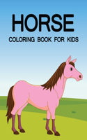 Horse Coloring Book For Kids Ages 4-8