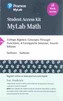 Mylab Math with Pearson Etext -- 18-Week Access Card -- For College Algebra