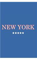 New York: Journal. Notebook. Diary. Blank Lined Paper. 120 Pages