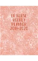 ER Nurse Weekly Planner 2019-2020