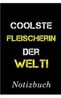 Coolste Fleischerin Der Welt Notizbuch: - Notizbuch mit 110 linierten Seiten - Format 6x9 DIN A5 - Soft cover matt -