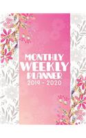 Monthly Weekly Planner 2019-2020