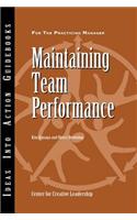 Maintaining Team Performance