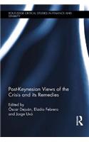 Post-Keynesian Views of the Crisis and its Remedies