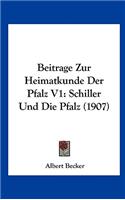 Beitrage Zur Heimatkunde Der Pfalz V1