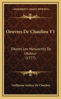 Oeuvres De Chaulieu V1