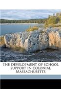 The Development of School Support in Colonial Massachusetts