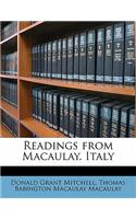 Readings from Macaulay. Italy