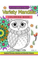 Variety Mandala Coloring Book Vol.3