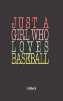 Just A Girl Who Loves Baseball.