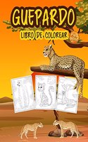 Guepardo Libro de Colorear para Niños