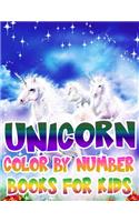 Unicorn Color By Number Books For Kids
