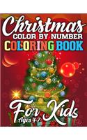 Christmas Color By Number Coloring Book for Kids Ages 4-7: Christmas Activity Book Full of Coloring, Matching, Mazes, Drawing, Crosswords, Word Searches, Color by Number, Recipes, Word Scrambles & More! (Cre