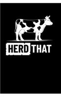 Herd That: Dream Journal - 6"x9" - 120 pages - Dream Recording Notebook - Matte Cover