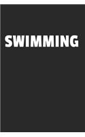 Schwimmen Schwimmer Notizbuch