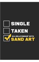 Relationship with sand art: 6x9 Sand Art - blank with numbers paper - notebook - notes