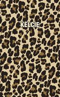 Kelcie: Personalized Notebook - Leopard Print (Animal Pattern). Blank College Ruled (Lined) Journal for Notes, Journaling, Diary Writing. Wildlife Theme Des