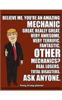 Funny Trump Planner: Funny Mechanic Planner for Trump Supporters (Conservative Trump Gift)