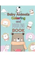 Baby Animals Coloring and Doodling Book