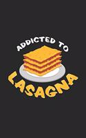 Addicted to lasagna: 6x9 Lasagne - dotgrid - dot grid paper - notebook - notes