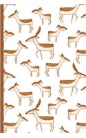 Doe and Fawn Deer Pattern Notebook