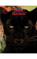 Panther Sketchbook: (Sketchbook for Girls)