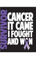 Survivor Cancer It Came I Fought And Won