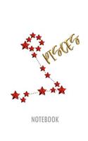 Pisces Notebook: Lined Notebook for Individual Signs of the Zodiac on the Subject of Astrology(12 Zodiac Signs)