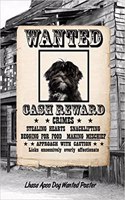 Lhasa Apso Dog Wanted Poster: Classic Style Blank Cookbook Recipes & Notes Featuring 120 Pages 6x9