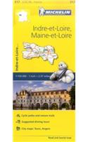 Indre-et-Loire, Maine-et-Loire - Michelin Local Map 317