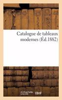 Catalogue de Tableaux Modernes