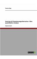 Leasing als Finanzierungsalternative. Eine quantitative Analyse