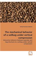 The mechanical behavior of a soilbag under vertical compression