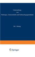 Untersuchung Von Nahrungs-, Genussmitteln Und Gebrauchsgegenständen