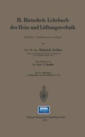 H. Rietschels Lehrbuch der Heiz- und Lüftungstechnik