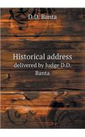 Historical Address Delivered by Judge D.D. Banta