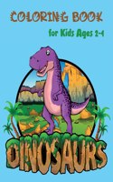 Dinosaurs Coloring Book for Kids Ages 2-4