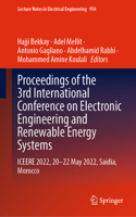 Proceedings of the 3rd International Conference on Electronic Engineering and Renewable Energy Systems