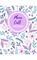 Phone Call Log Book