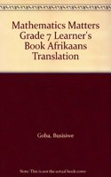 Mathematics Matters Grade 7 Learner's Book Afrikaans Translation