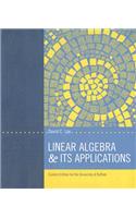 Linear Algebra and Its Applications