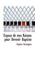 Expos de Mes Raisons Pour Devenir Baptiste