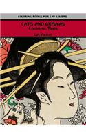 Cats and Geishas Coloring Book