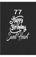 77 happy birthday sweetheart