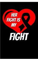 Her Fight Is My Fight: Stroke Journal 6x9 120 Pages Blank Lined Paperback